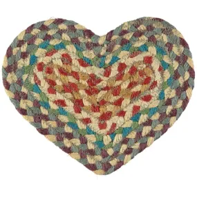 Carnival Jute Heart Coasters - Set of 2