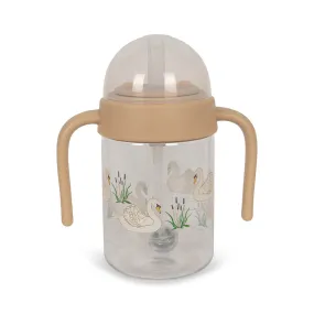 Baby Bottle With Handle (250ml) in Swan by Konges Sløjd