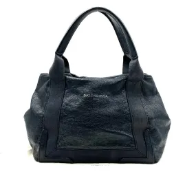 BALENCIAGA Navy Cabas Tote Bag Handbag