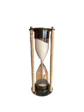 Brass Jute Sand Timer