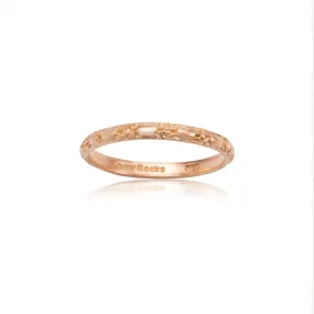 Embossed Band, 9kt Rose Gold