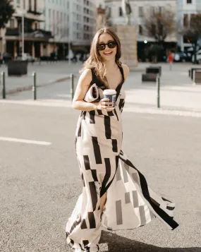 Julia Dress | Rectangular Print