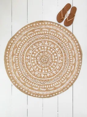 Jute Accent Rug - Round