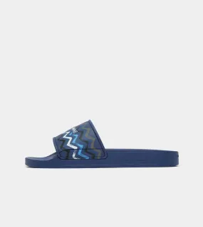 Laguna Beach Slide | Navy Multi Zigzag AHC232-05