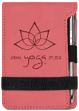 Leatherette Notepad with Pen