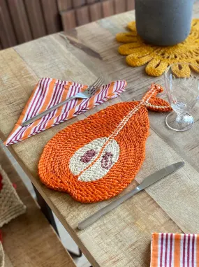 Pear Placemat - Orange