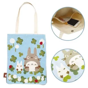 "My Neighbor Totoro" Totoro Among Clovers Tote Bag